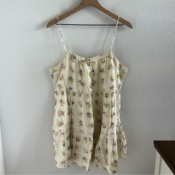 Urban Outfitters Honey Tiered Frocked Mini Dress Large - Picture 1 of 8